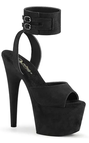 ADORE-791FS Black Suede Heels