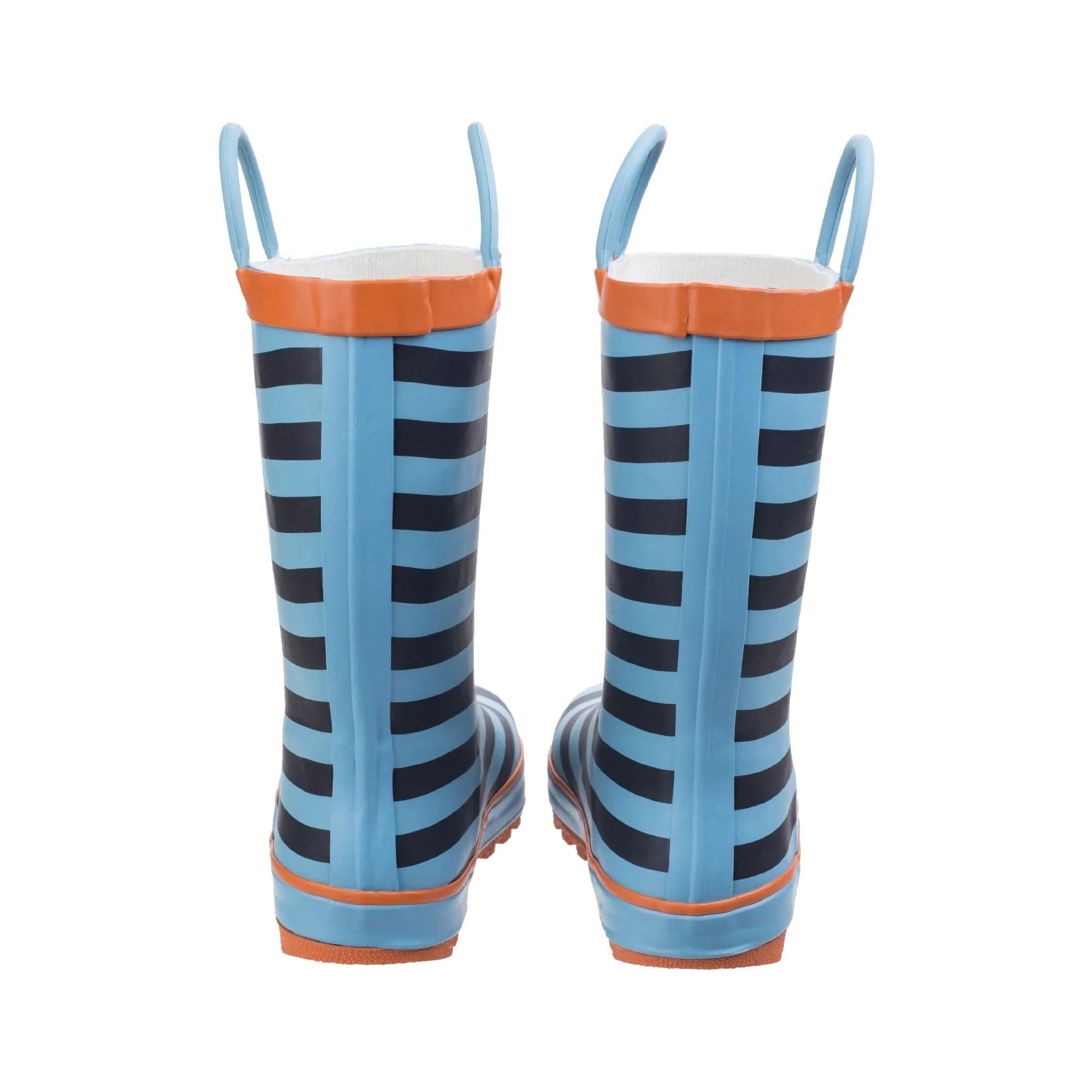 Cotswold Captain Stripy Kids Wellies - Blue