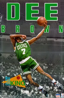 Dee Brown "Slam Dunk King" Boston Celtics Vintage Original Poster - Starline 1991