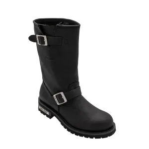 Deluxe: Men's 11" Engineer Boot- Black 1440