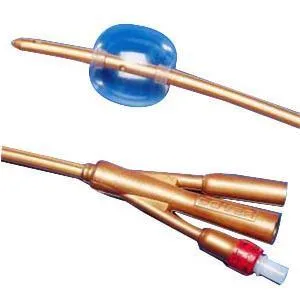 Dover 2-Way Silver-Coated Silicone Foley Catheter 24 Fr 5 cc