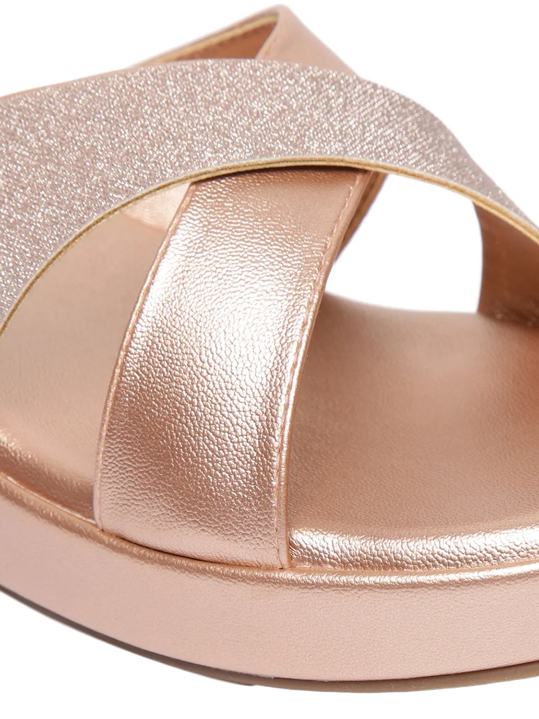 Elain Rose Gold Wedge Heels