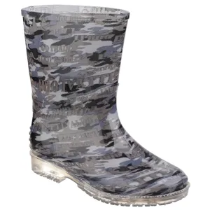 Kids PVC Junior Wellingtons Camo