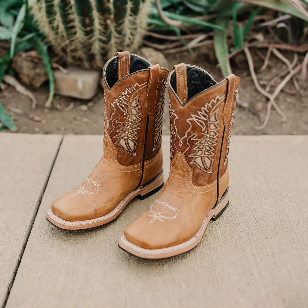 Kids' Tan Country Boots | Everyday Western Boots for Kids (K3007)