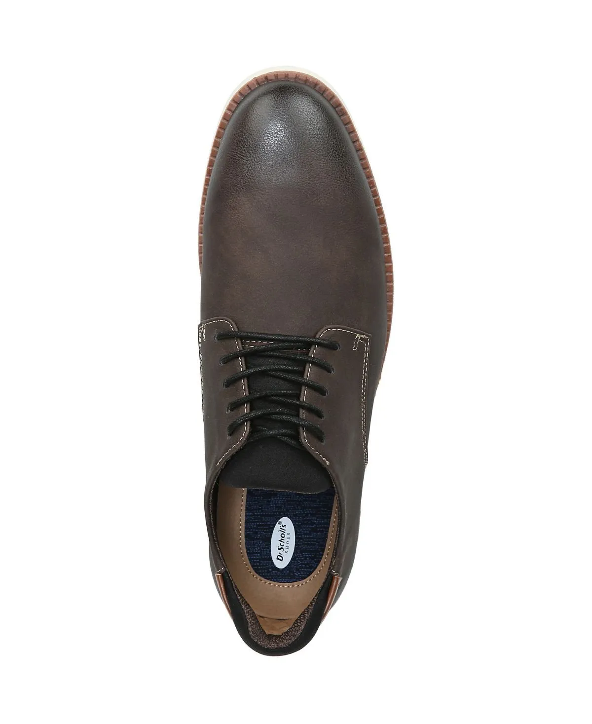 Men's Lace-up Oxfords with Dr. Scholl's, dark brown