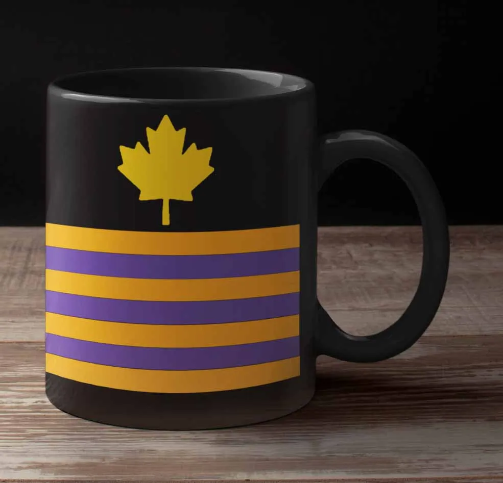 Rank Mug-Full Black-CE Maple Leaf