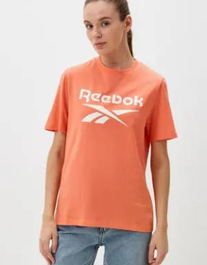 REEBOK WOMEN'S IDENTITY BIG LOGO CORAL TEE