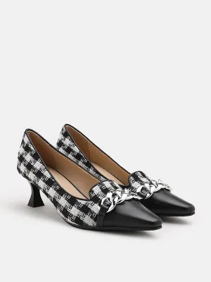 Riley  Hounds Tooth Pumps