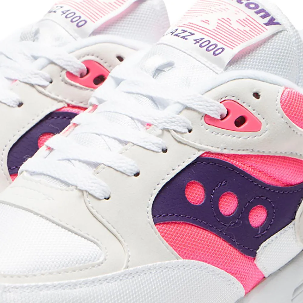 Saucony Jazz 4000 White / Pink - Purple