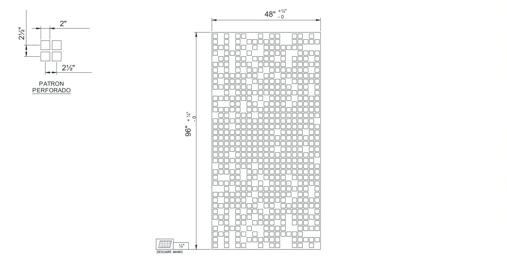 Steel Perforated Panel 119322