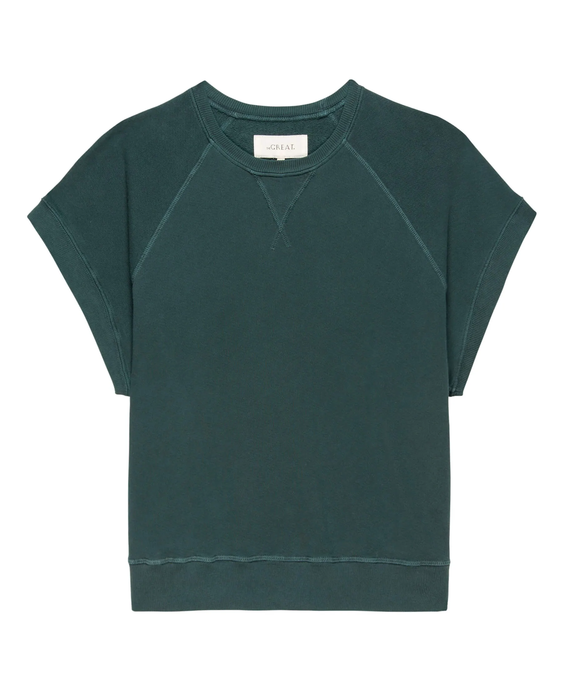 The Wedge Sweatshirt. Solid -- Deep Sea Green