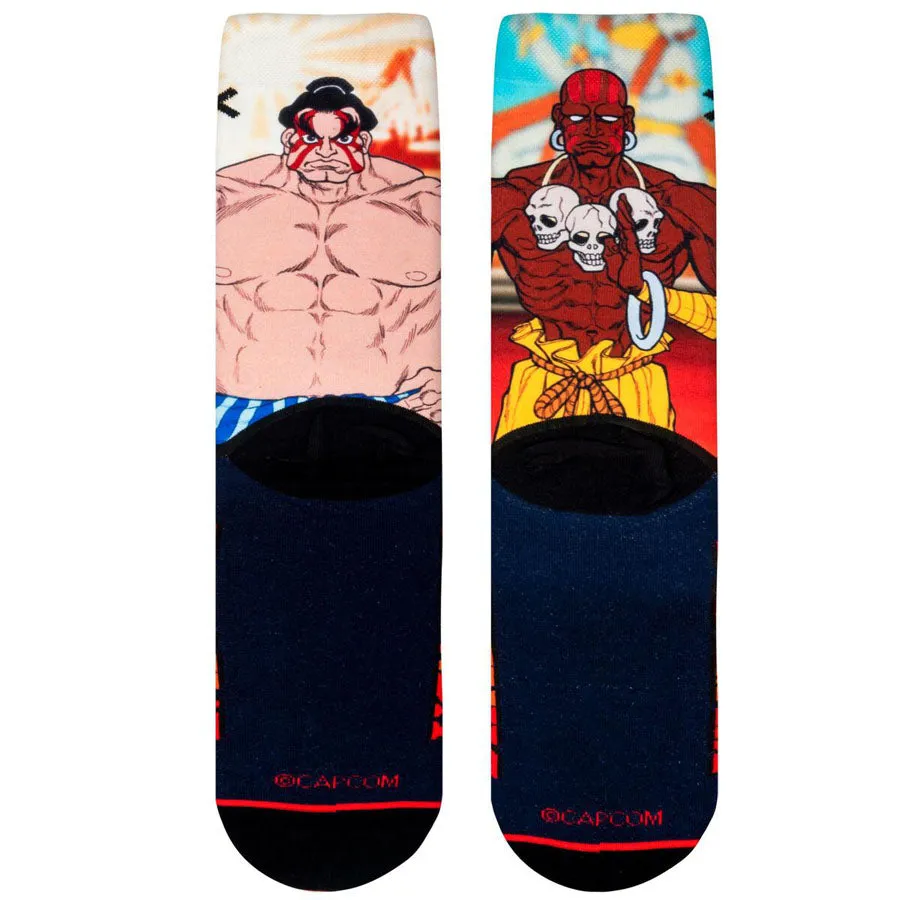 Unisex Street Fighter Dhalsim vs E Honda Socks