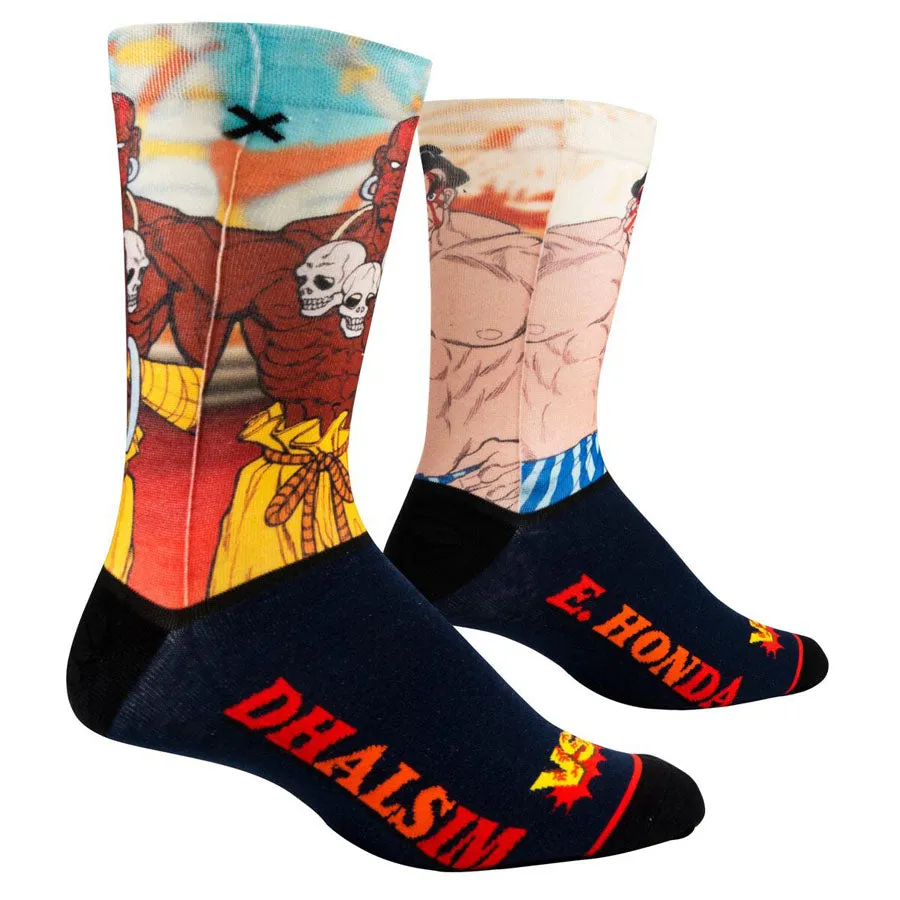 Unisex Street Fighter Dhalsim vs E Honda Socks