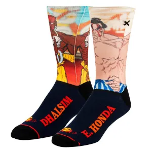 Unisex Street Fighter Dhalsim vs E Honda Socks