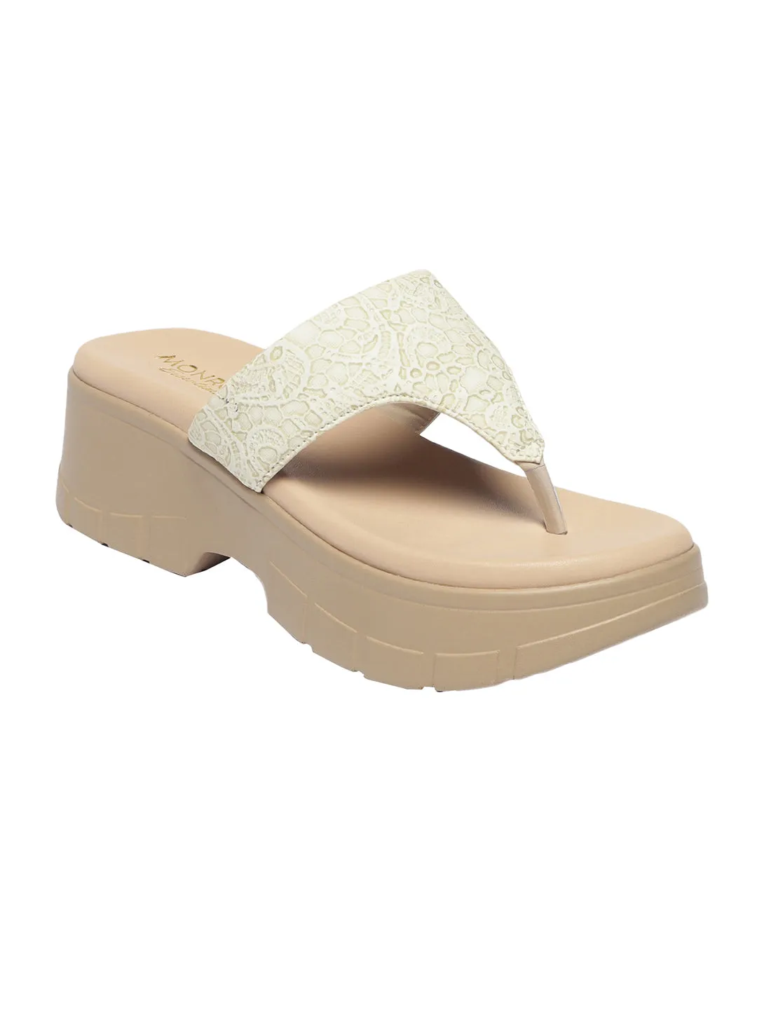 Vulan Cream Wedge Heels